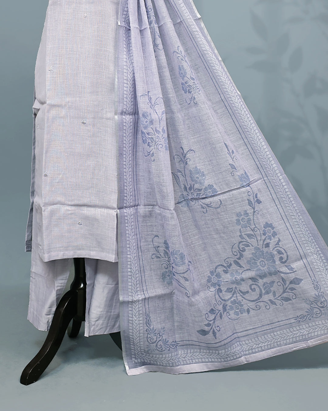 Lavender colour Salwar set comes top with Sequin work on body, paired with matching bottom and dupatta.