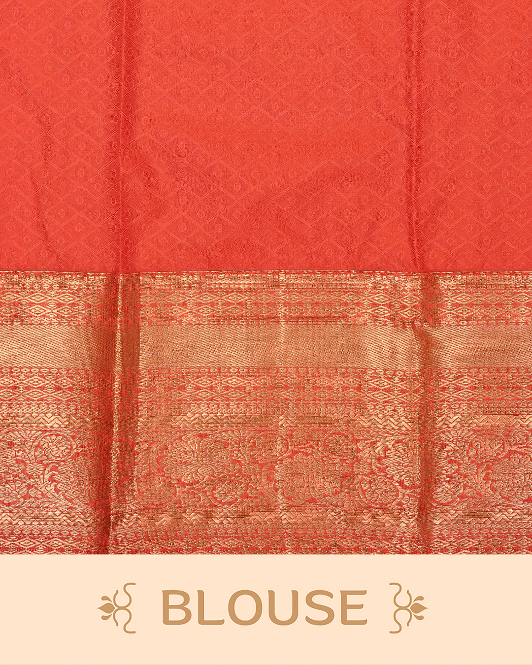 Mustard Yellow colour semi wedding saree featuring  gold zari  Floral Kodi Pattern on body, contrast  Red colour with traditional border, paired with matching blouse piece.