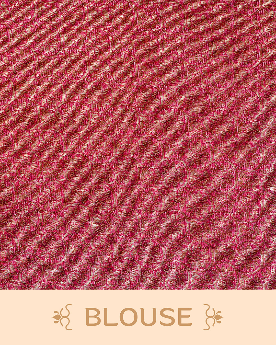 Olive green colour semi linen saree thread motifs on body, contrast pink colour gold zari border, rich pallu comes with matching blouse piece