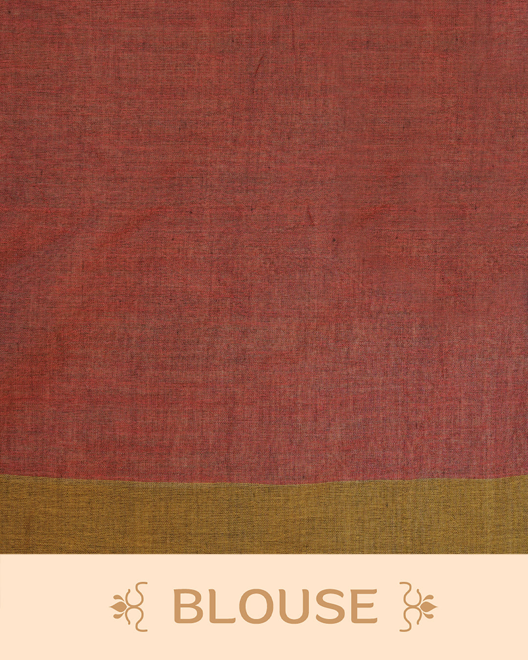 Maroon, Grey & Olive Triple-Shade Mul Cotton Saree, complemented by a contrast-coloured border & tassels.