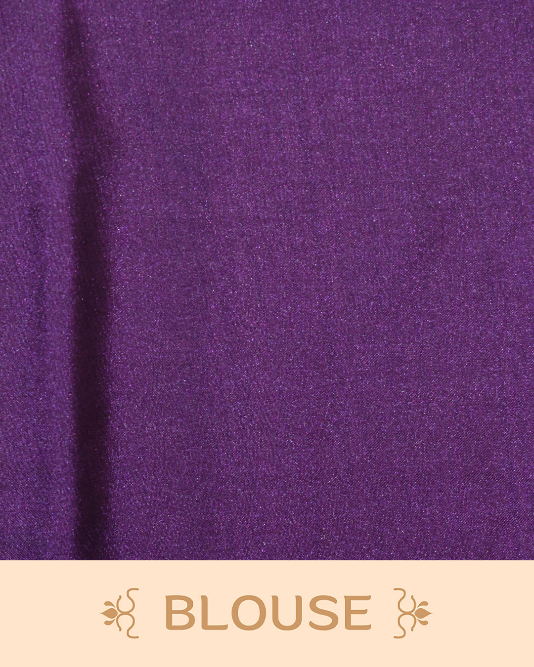 Deep purple colour soft silk saree featuring antique zari motifs on body with contrast self colour pallu & paired with matching blouse piece.