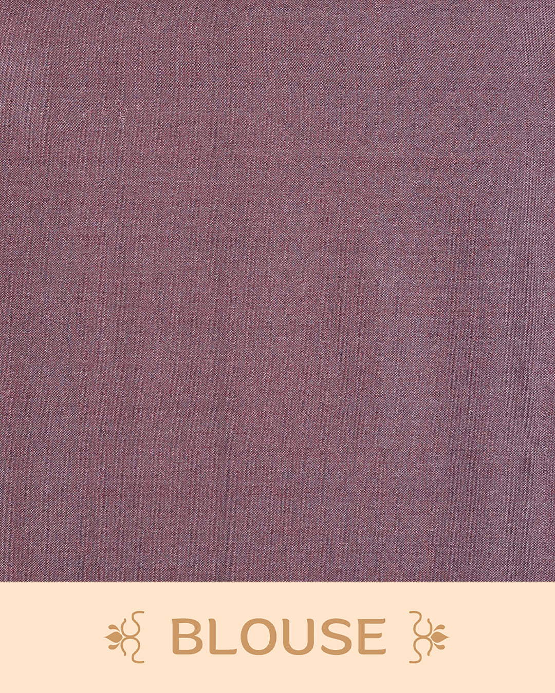 Dark mauve colour soft silk saree featuring antique zari motifs on body with contrast self colour pallu & paired with matching blouse piece.