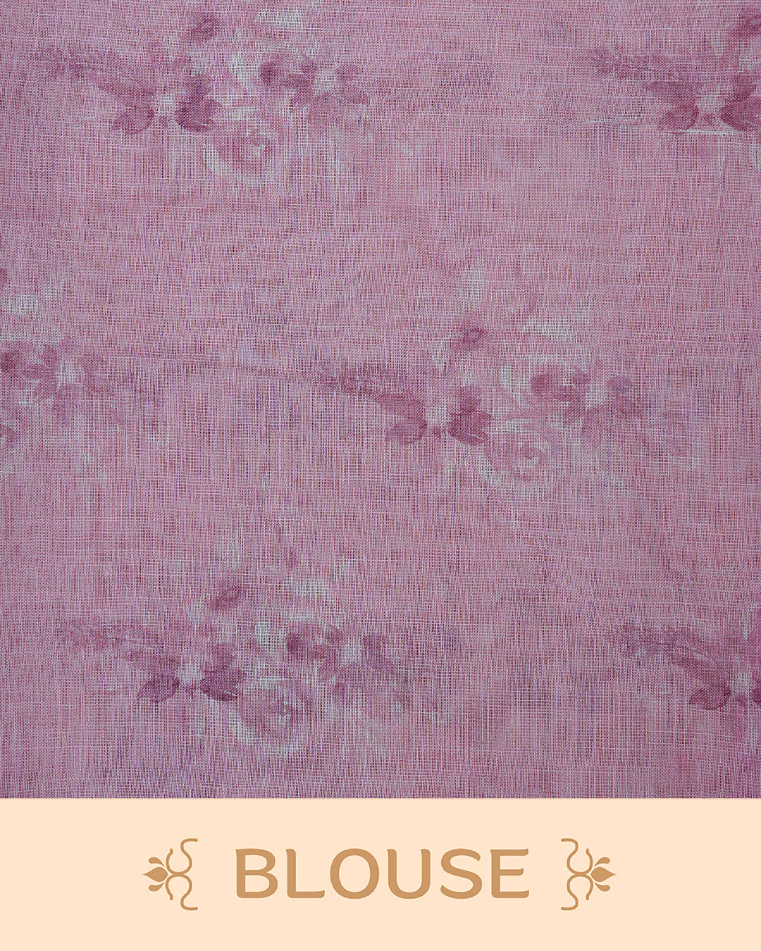 Light Pink colour linen tissue saree.