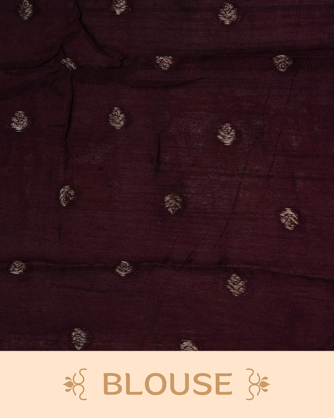 Burgundy Colour banaras bandhani saree