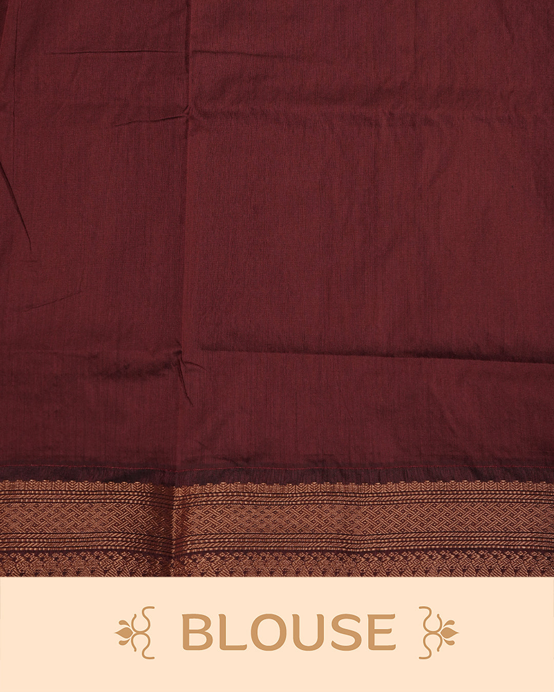 Light Green colour kalyani cotton saree featuring gold zari check pattern on body, complemented by Maroon colour with Antique zari border, paired with matching blouse piece