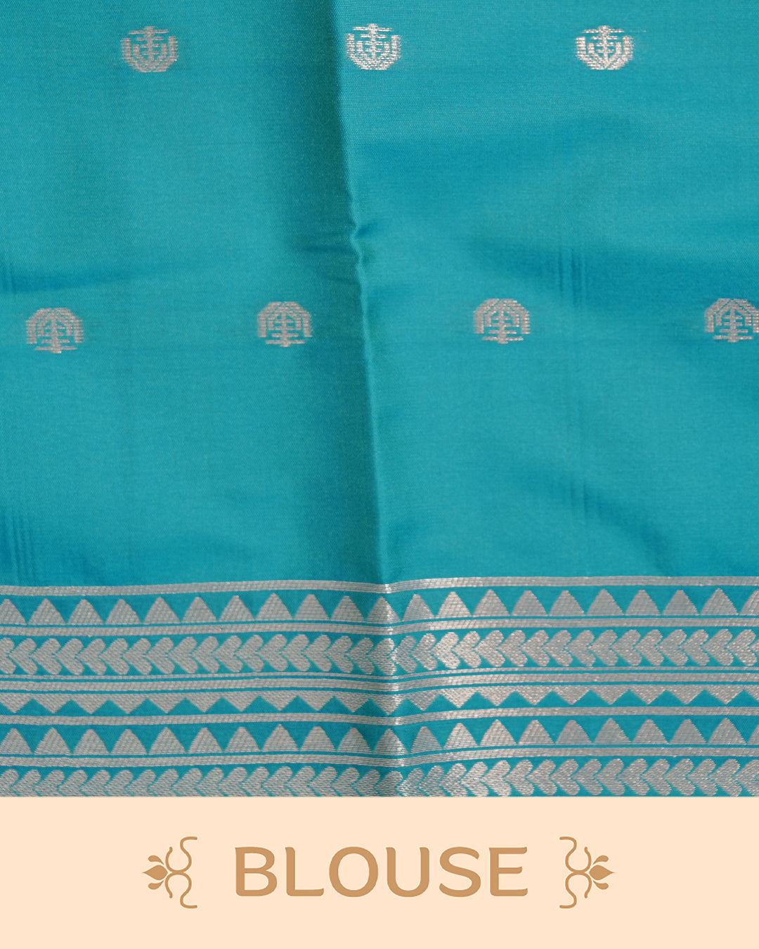 Mehandi colour semi silk saree.