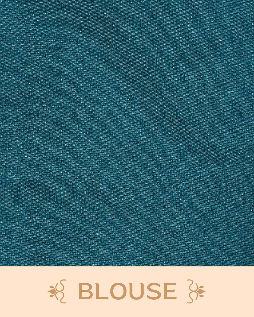 Peacock blue colour soft silk saree
