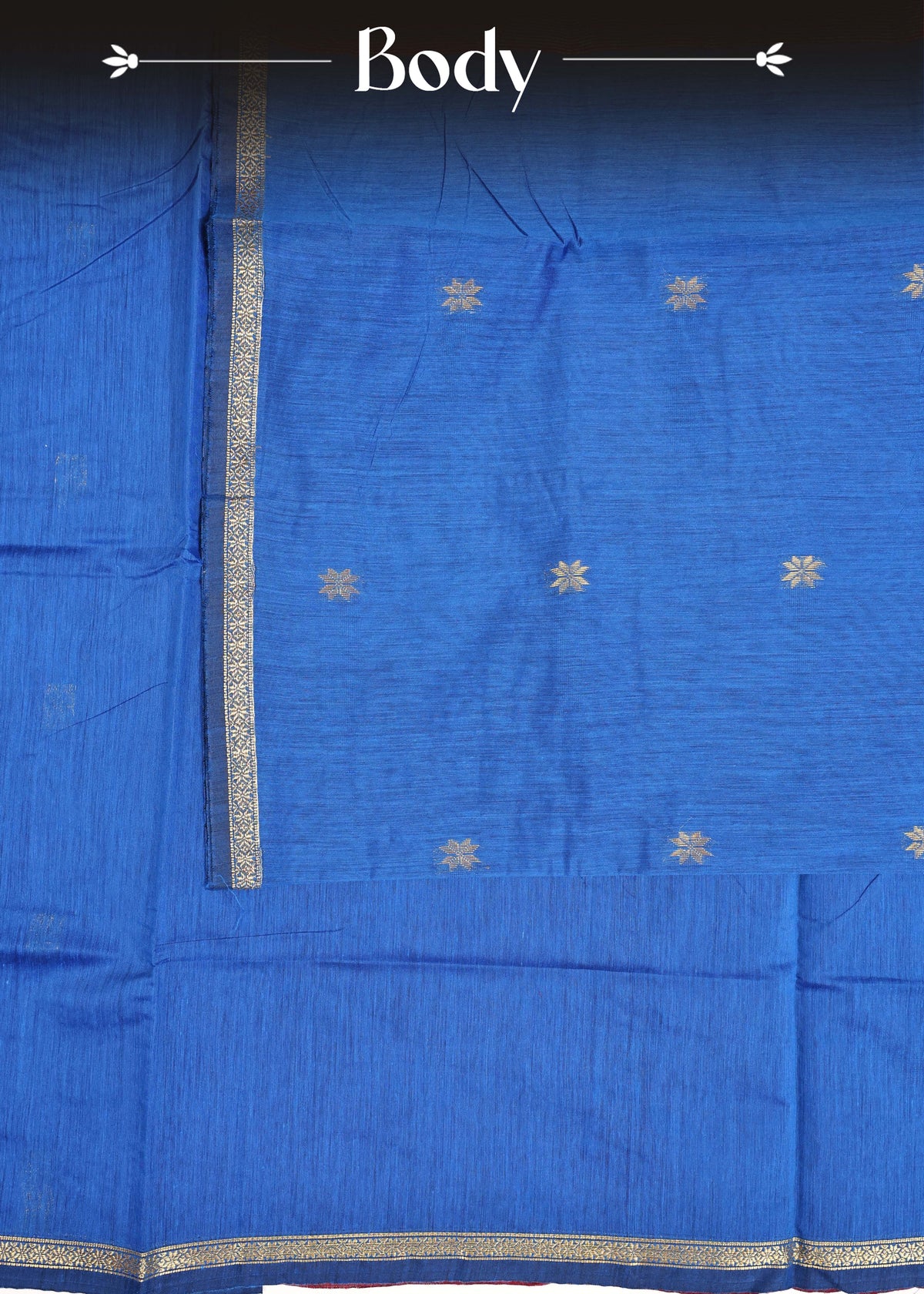 Royal blue colour Kalyani Cotton Saree