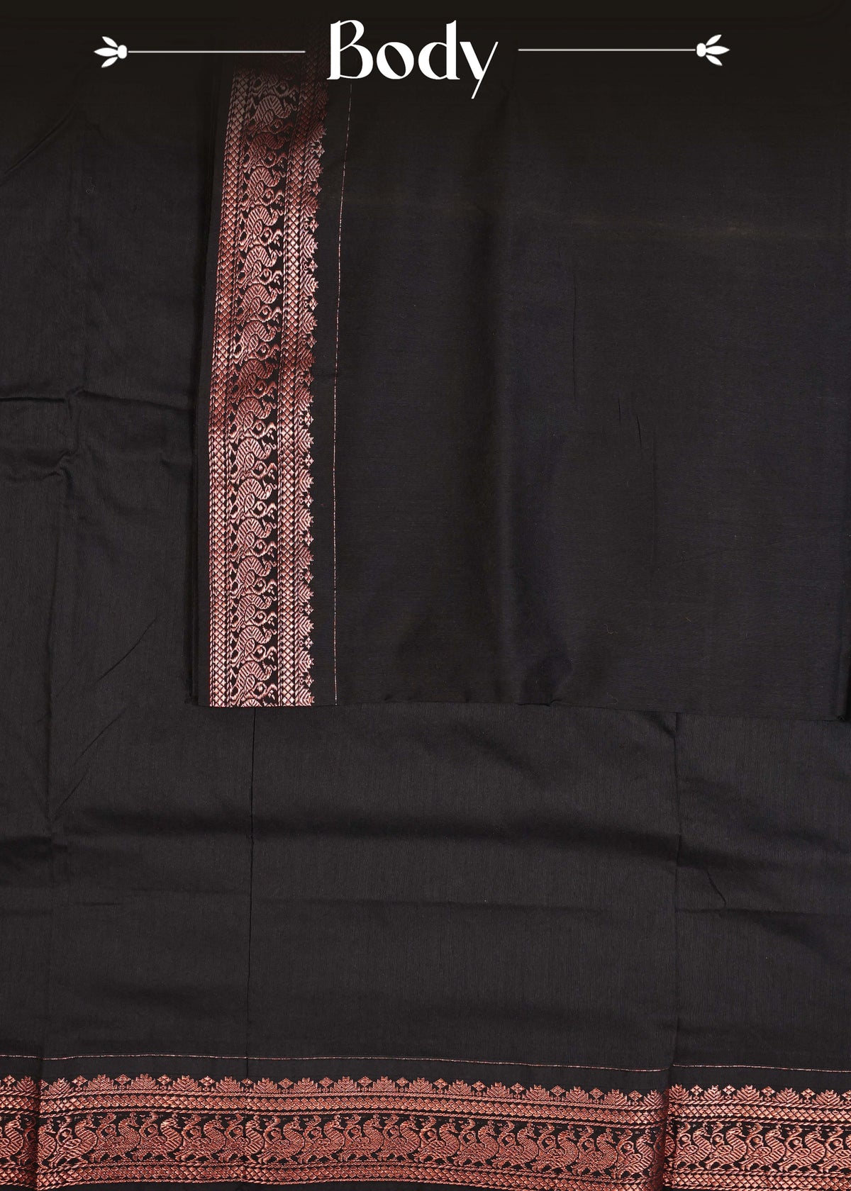 Black colour Kalyani Cotton Saree