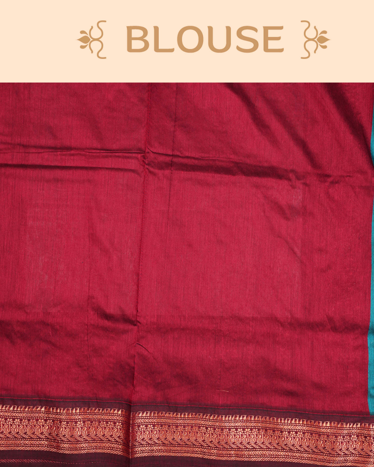 Teal blue colour Kalyani Cotton Saree