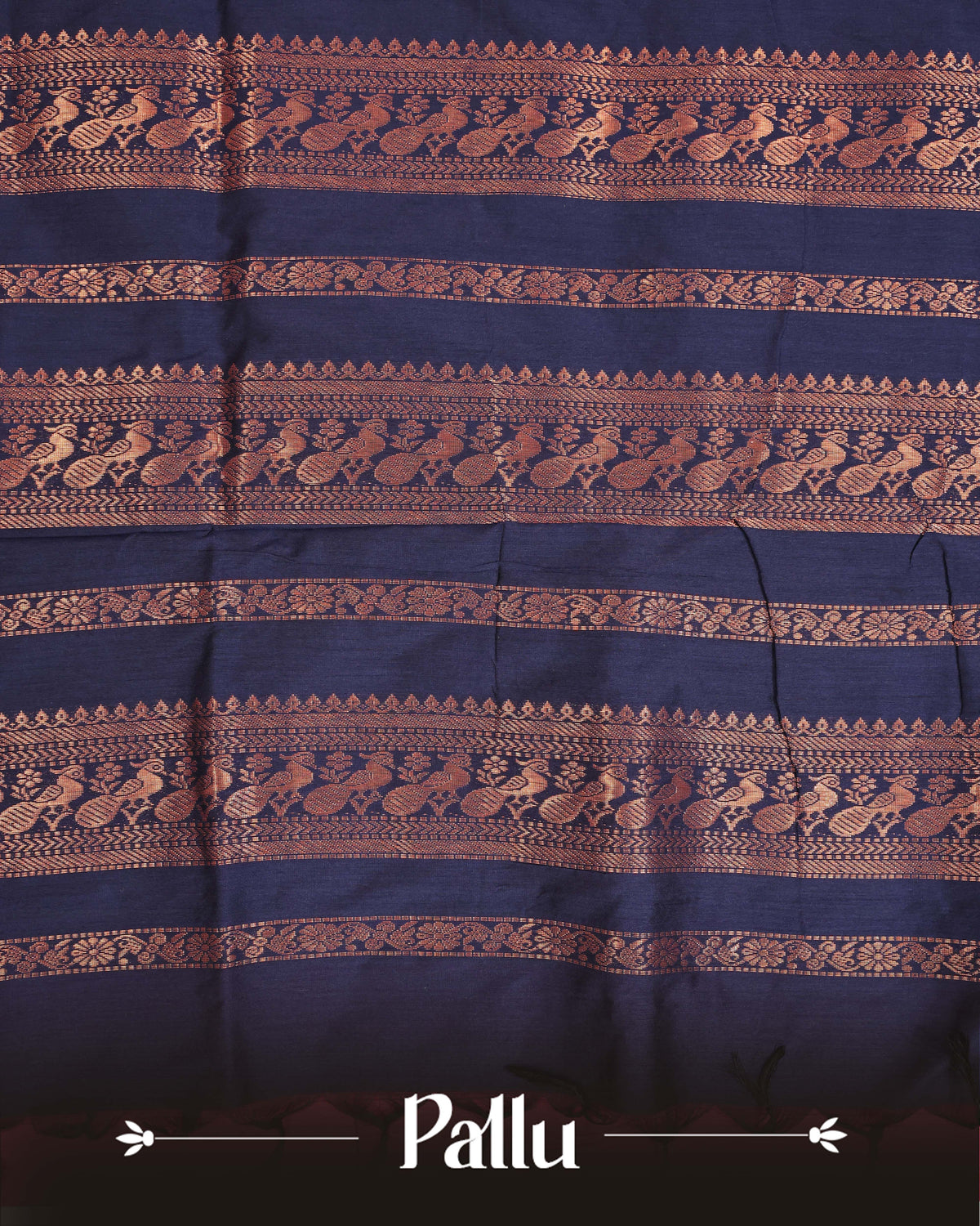 Dark coral pink colour Kalyani Cotton Saree