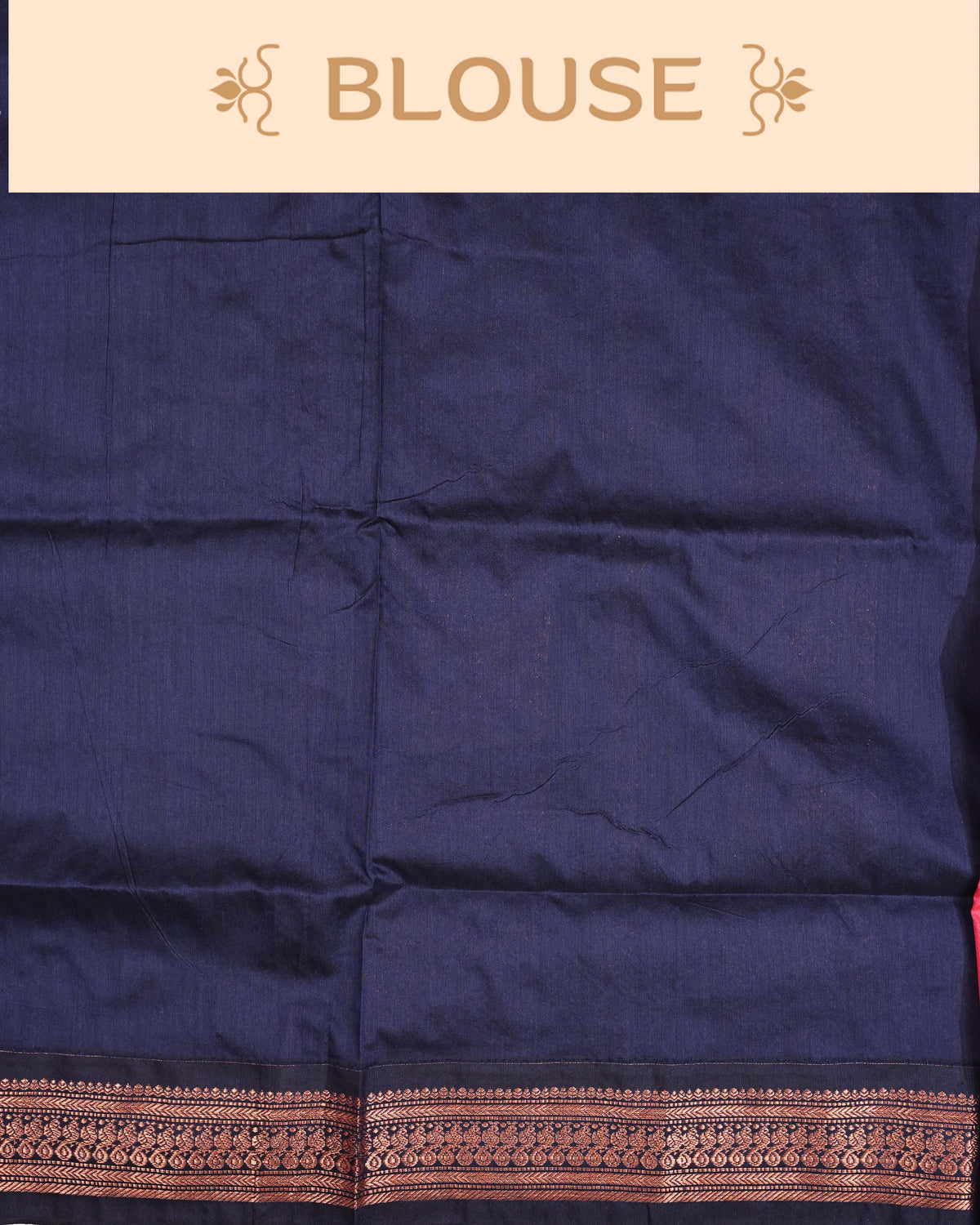 Dark coral pink colour Kalyani Cotton Saree