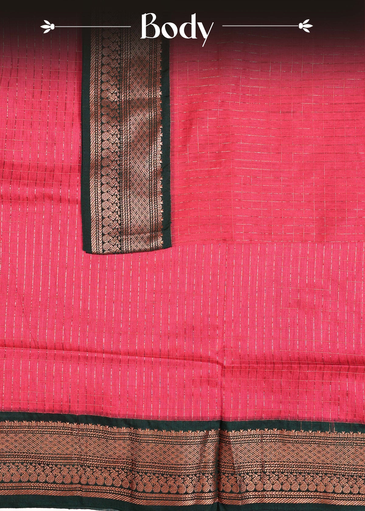 Pinkish peach colour kalyani cotton saree