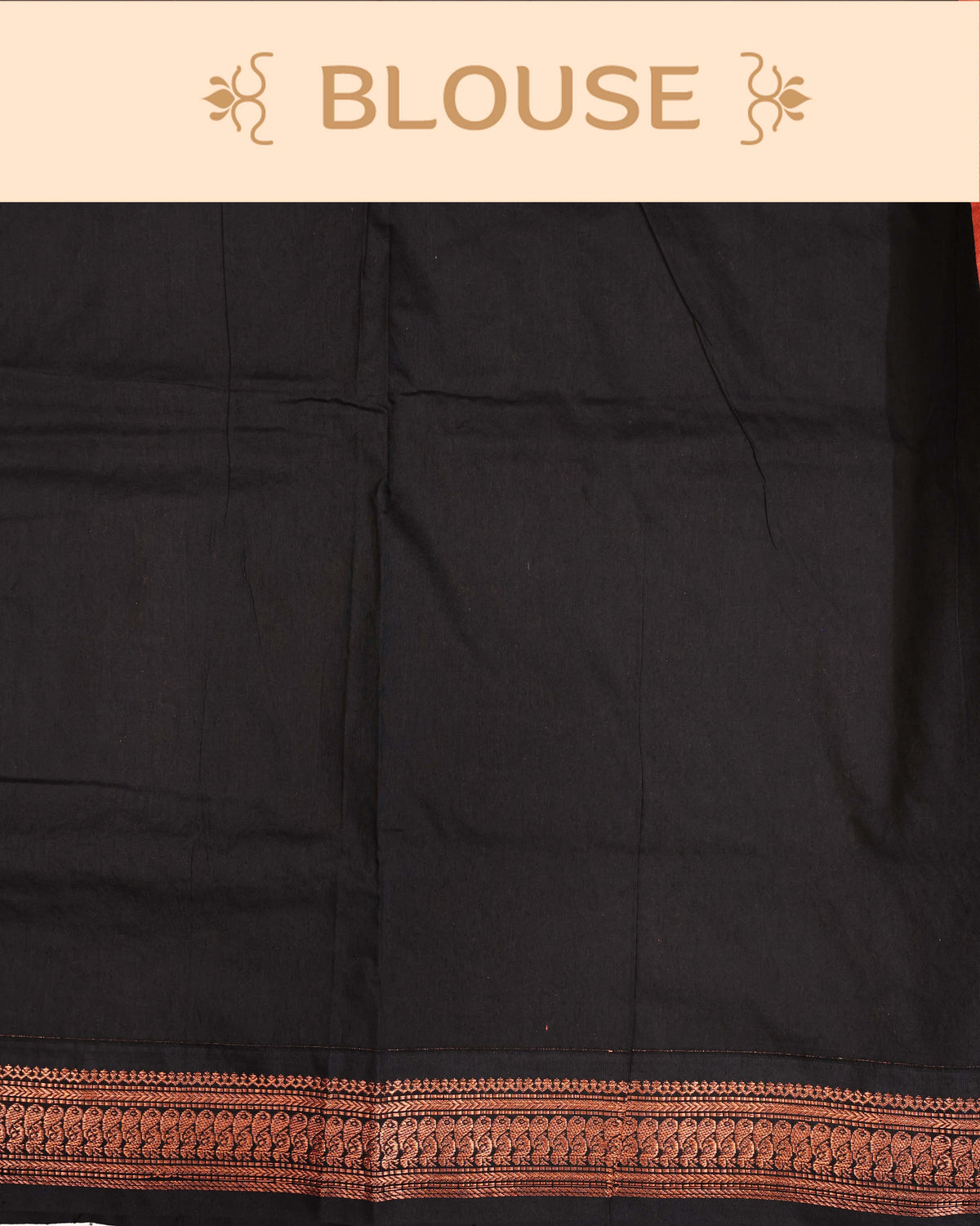 Burnt orange colour Kalyani Cotton Saree