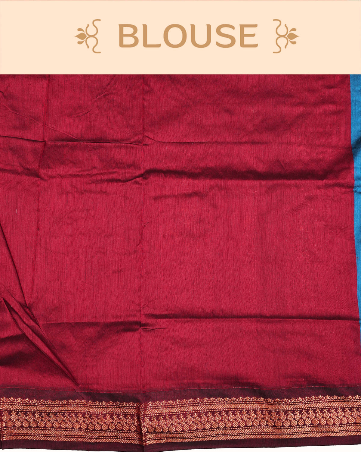 Peacock blue colour Kalyani Cotton Saree