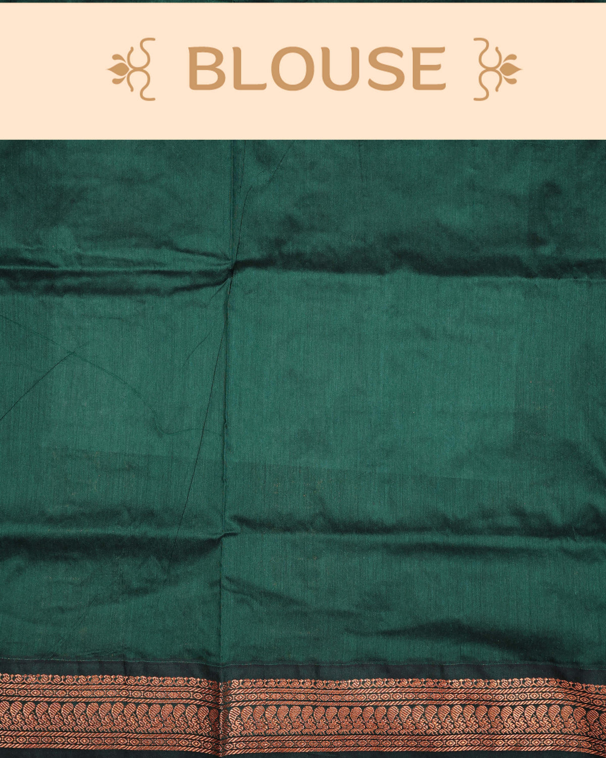 Burnt orange colour Kalyani Cotton Saree