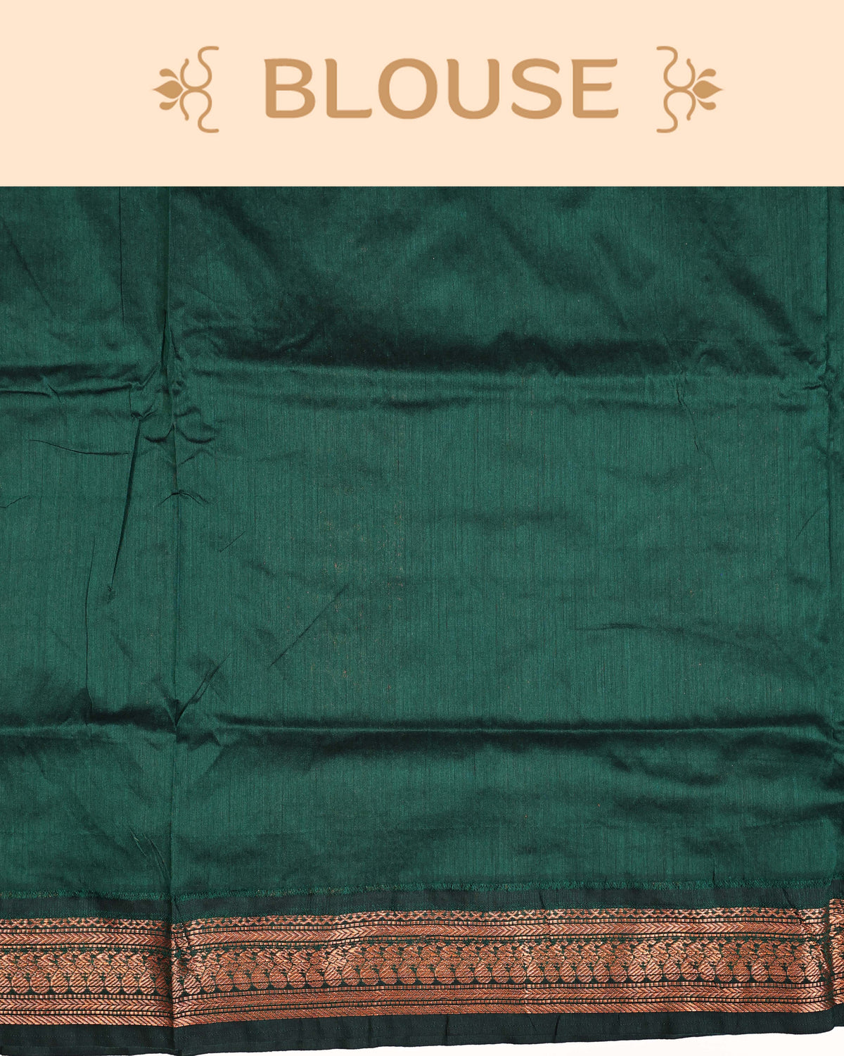 Burnt orange colour Kalyani Cotton Saree
