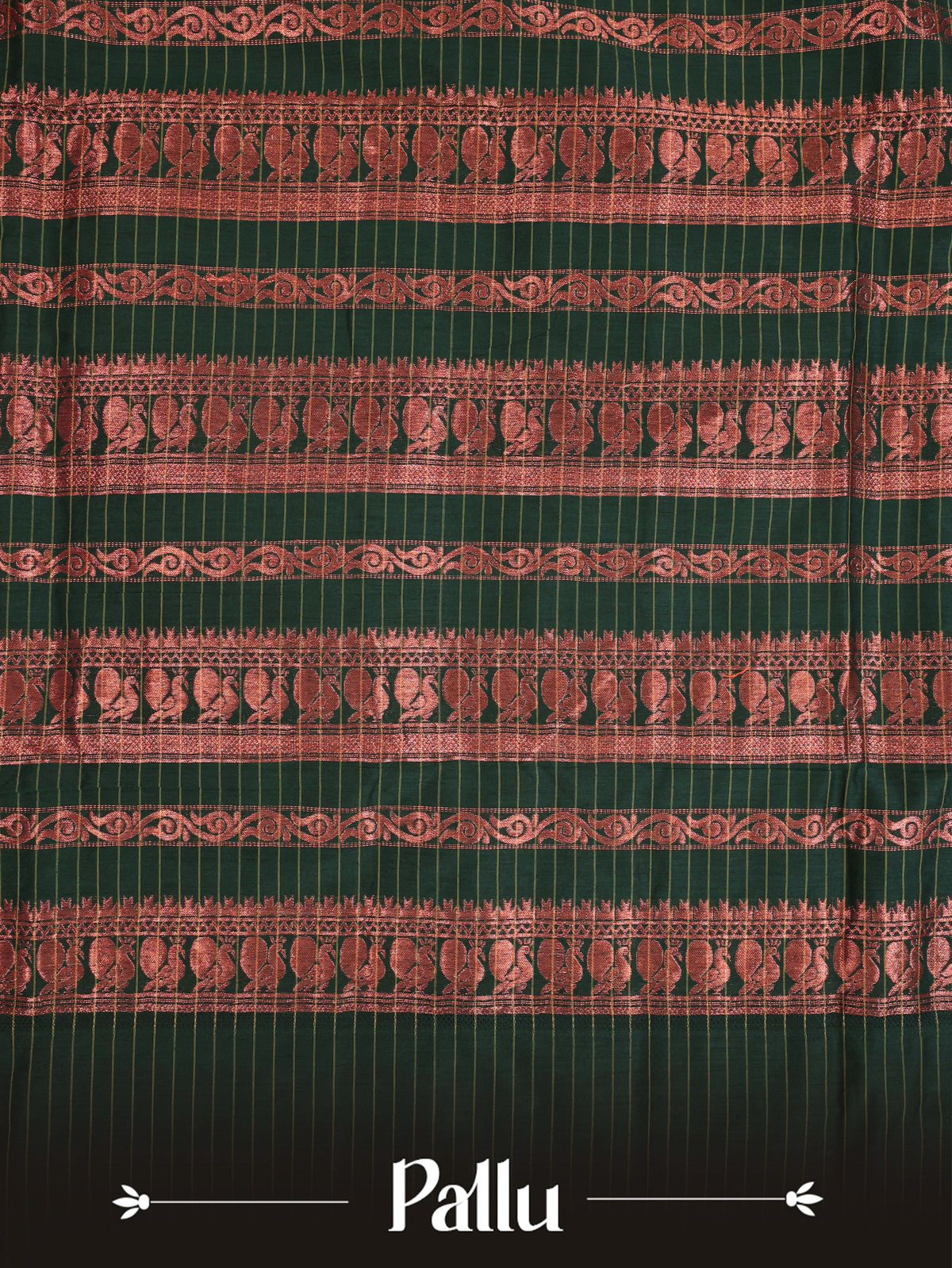 Rust orange colour Kalyani Cotton Saree