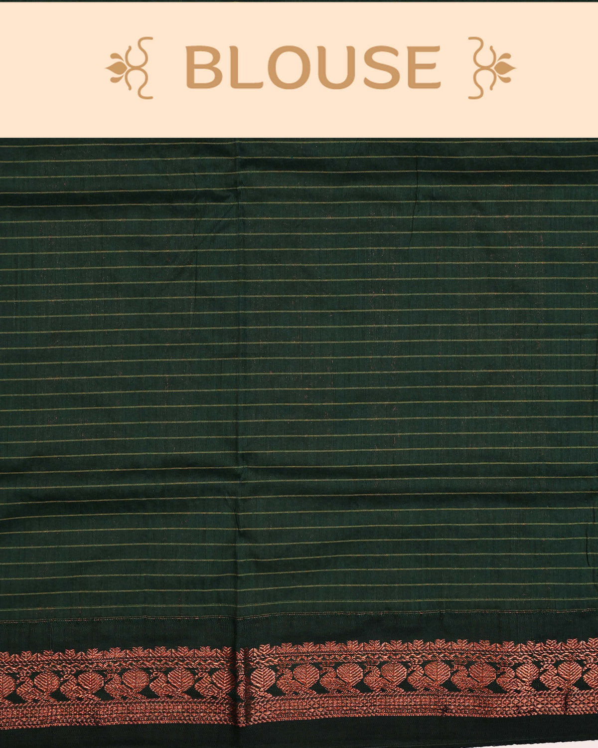 Rust orange colour Kalyani Cotton Saree