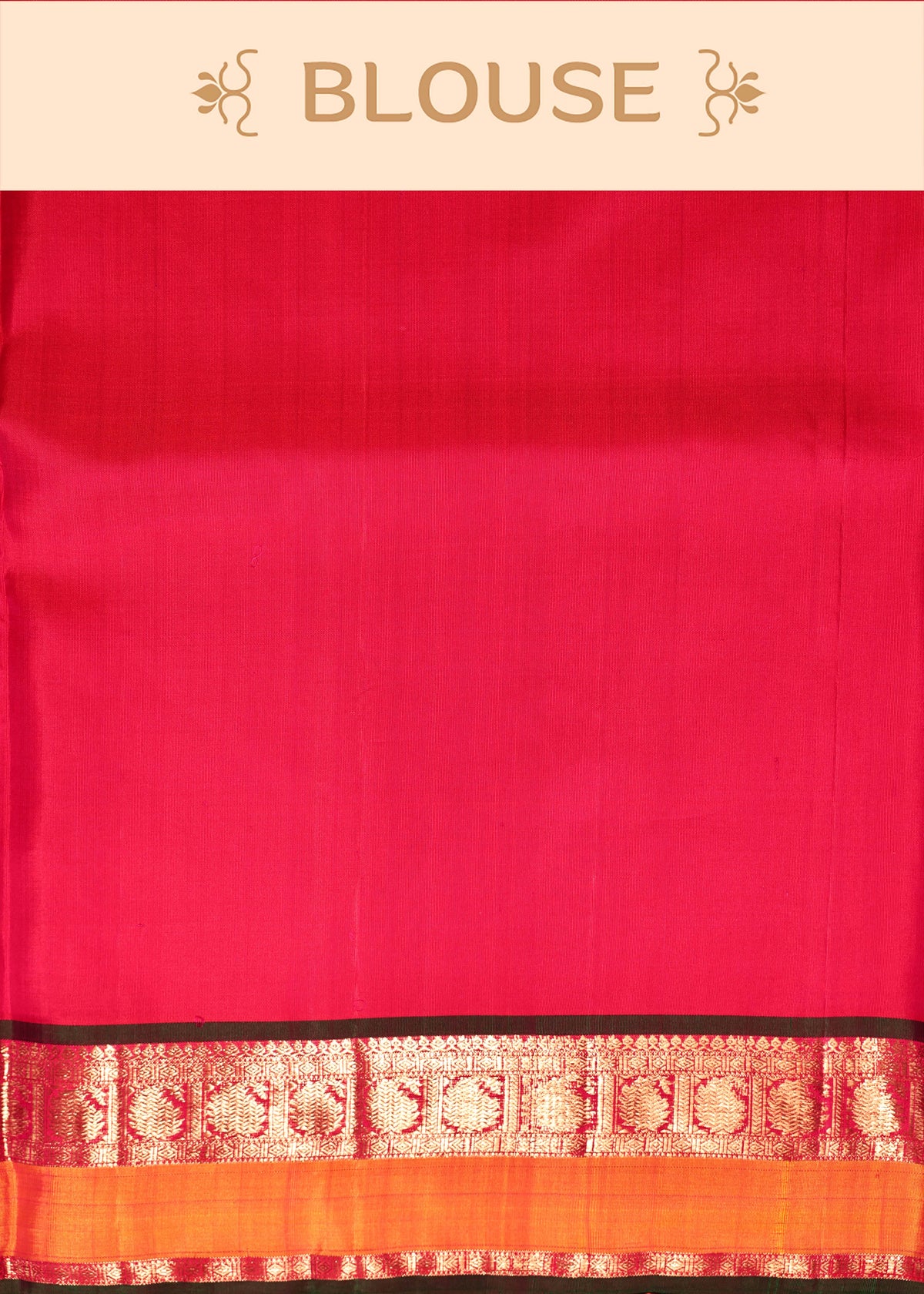 Rani Pink Colour Soft Kancheepuram Silk saree.