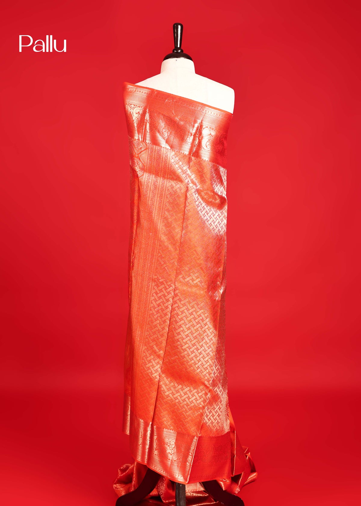 Orange Colour Samudrika Silk saree.