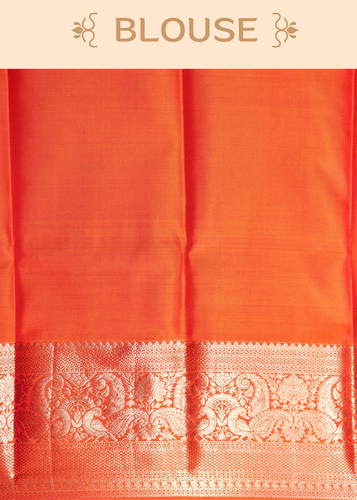 Orange Colour Samudrika Silk saree.