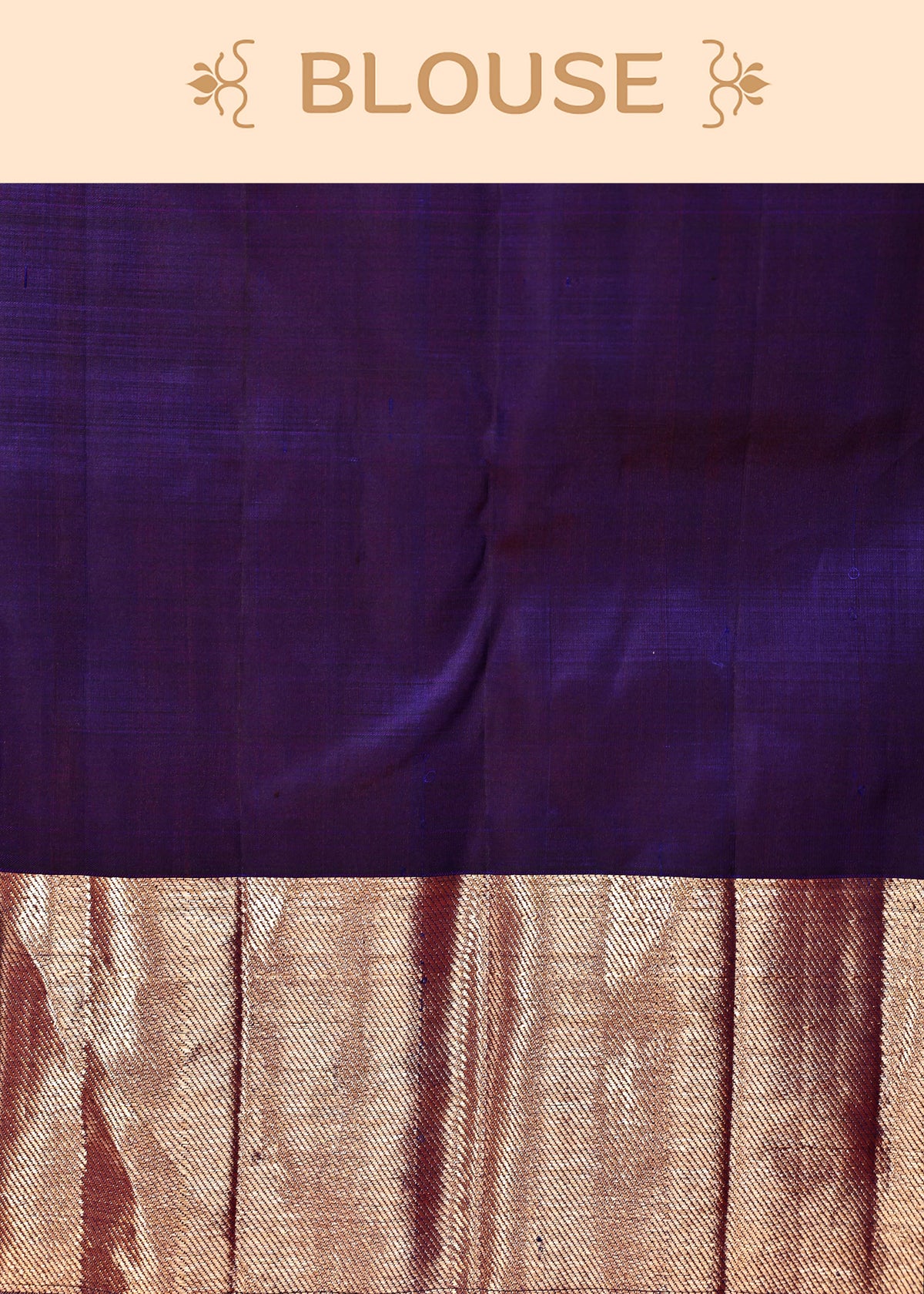 Navy Blue Colour Samudrika Silk saree.