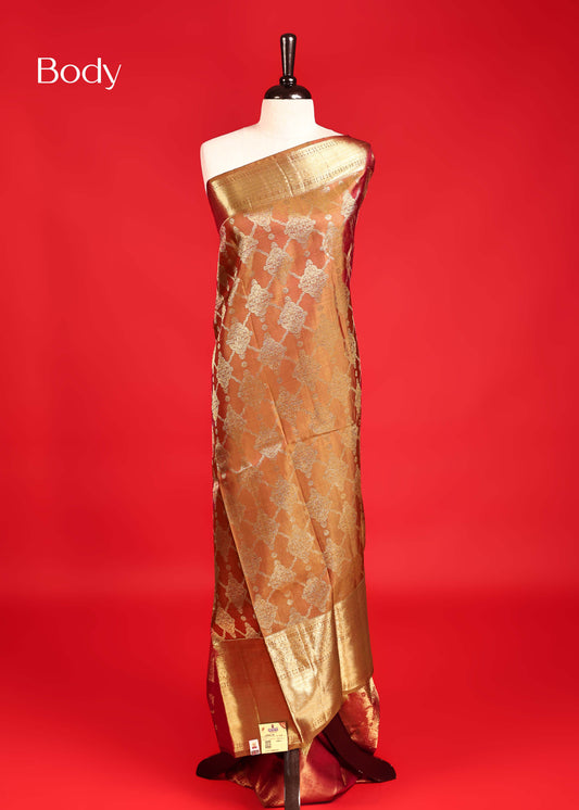 Olive Colour Samudrika Silk saree.