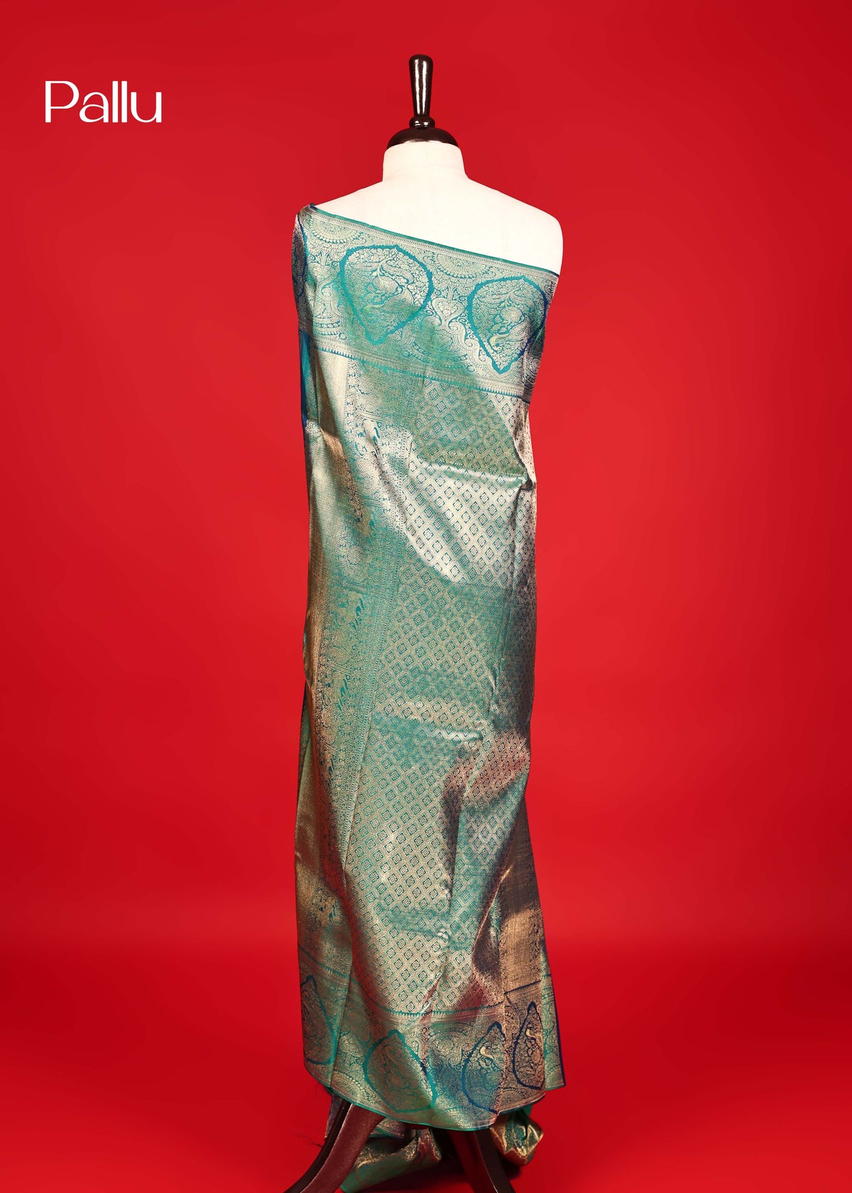 Peacock Colour Samudrika Silk saree.