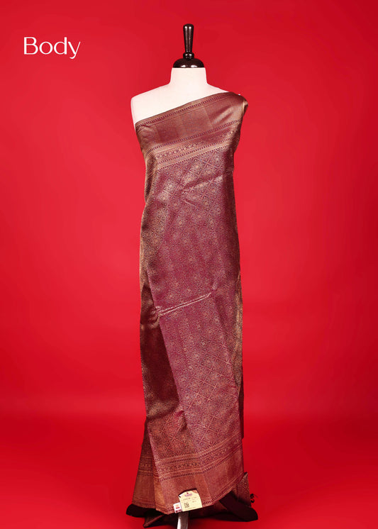Chocolate Colour Samudrika Silk saree.