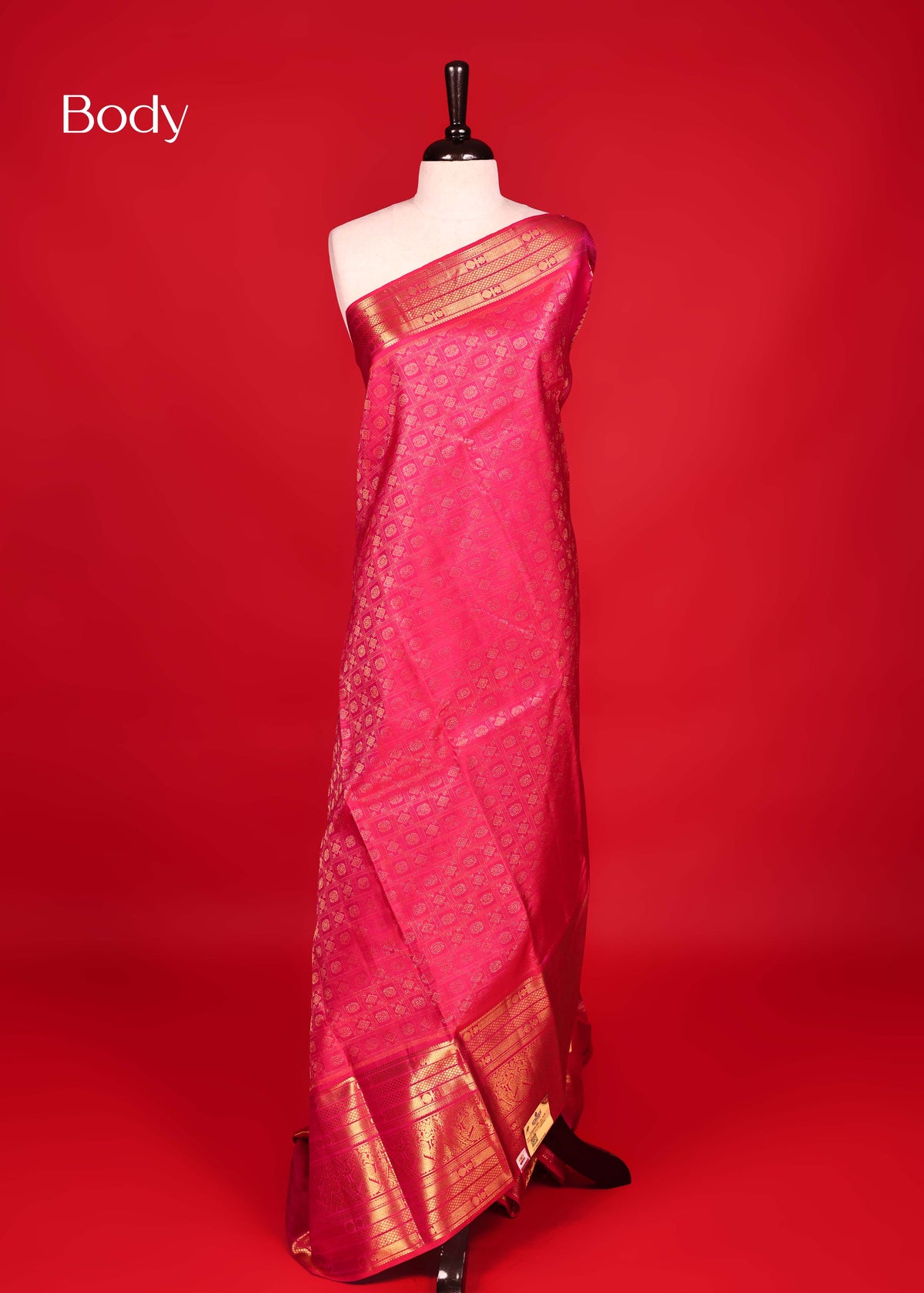 Magenta Colour Samudrika Silk saree.
