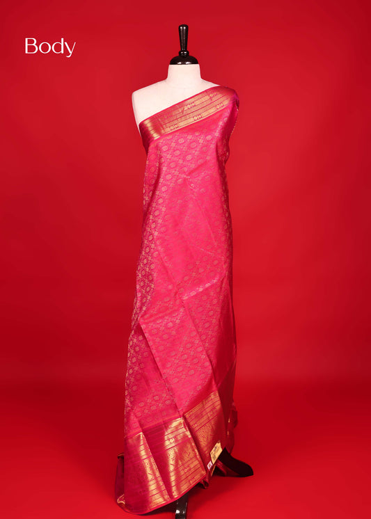 Magenta Colour Samudrika Silk saree.