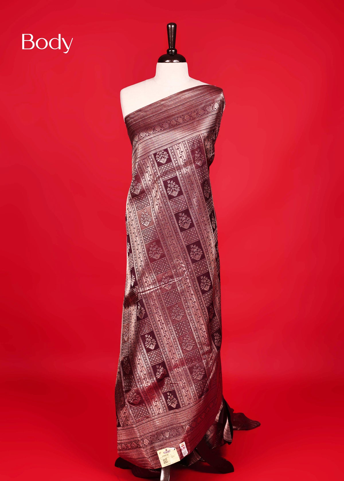 Chocolate Colour Samudrika Silk saree.