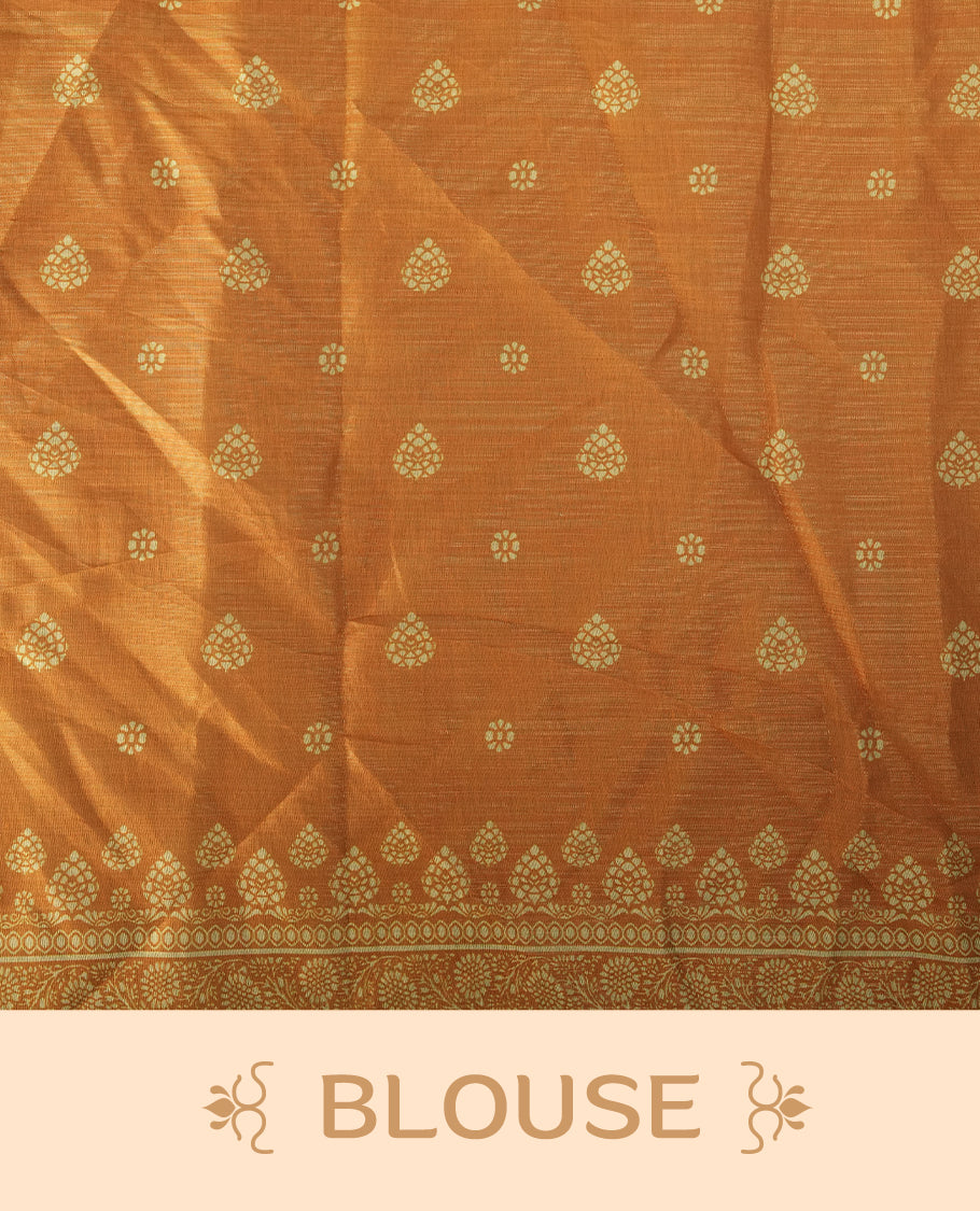 Mustard yellow & Black colour Linen printed saree featuring stylish fancy line prints all over, paired with a contrast colour printed blouse and a beautifully designed fancy line pallu.